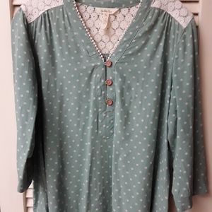 Journey Polka Dot Buttoned Blouse